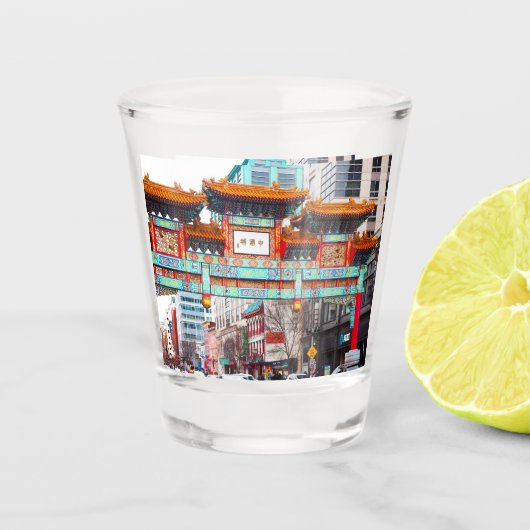 China in Washington DC. Verenigde Staten Shot Glas (Voorkant)