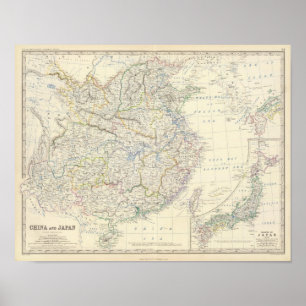 China, Japan Poster