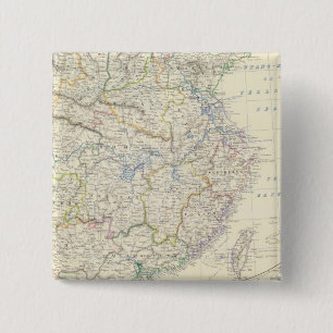 China, Japan Vierkante Button 5,1 Cm