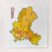 China-kaart Legpuzzel (Horizontaal)