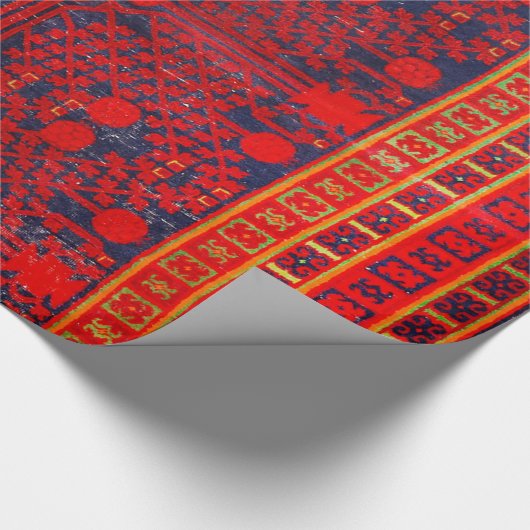 China Khotan Red Blue Yellow Cadeaupapier (Hoek)