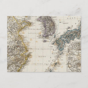 China, Korea, Japan Briefkaart