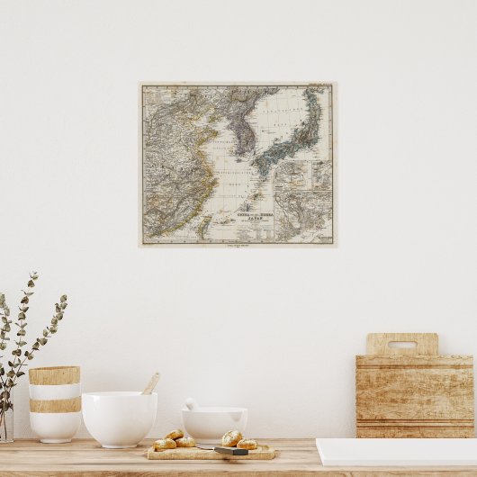 China, Korea, Japan Poster (Keuken)