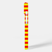 china kyrgyzstan spain flag stripes red yellow pat Case-Mate iPhone case (Achterkant / Links)