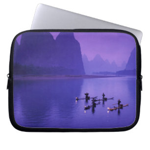 China, Li-rivier. Aalscholver-vissers. Laptop Sleeve