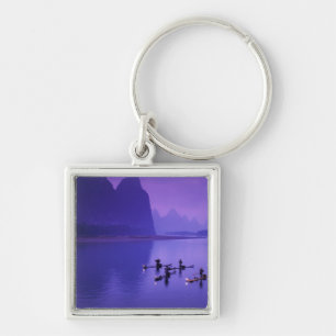 China, Li-rivier. Aalscholver-vissers. Sleutelhanger