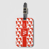 CHINA Mandarin Christelijk Monogram Bagage Bagagelabel (Voorkant (verticaal))