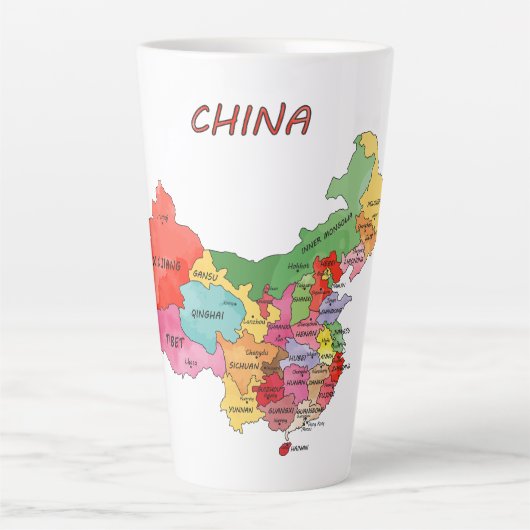China Map Latte Mok (Voorkant)