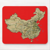 China Map Mousepad Muismat (Voorkant)