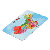 China Map waterverf kunst Magneet (Linkerzijde)