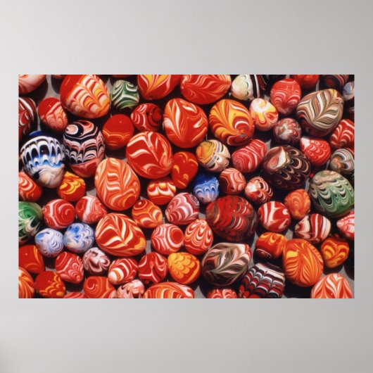 China, Ming Tombs, gekleurde glazen Souvenirs Poster (Voorkant)