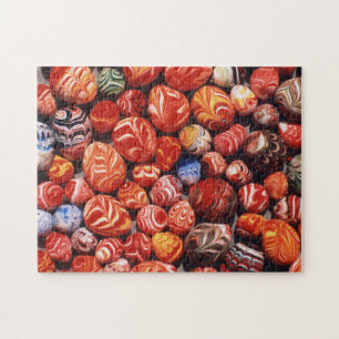 China, Ming Tombs, Geschilderde glazen souvenirs Legpuzzel