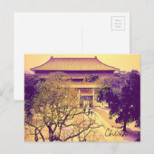 China Ming Tombs vintage Briefkaart (Voorkant / Achterkant)