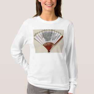 China op het gezicht van een FanPanoramic Map T-shirt