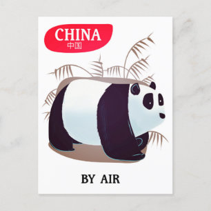 China Panda-reisposter Briefkaart