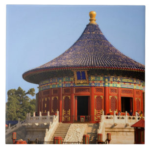 China, Peking, Tian Tan Park, Tempel van de Hemel, Tegeltje