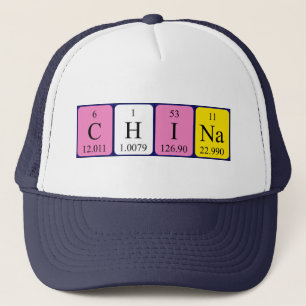 China periodiek tabelnaam pet