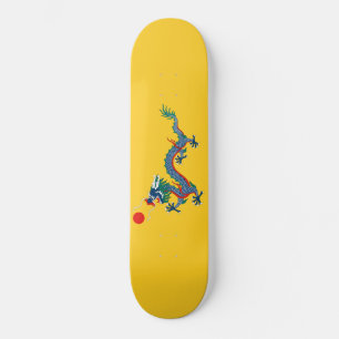 China Qing Dynasty Flag (Chinese draak) (Aziatisch Skateboard