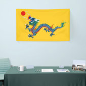 China Qing Dynasty Flag (Chinese draak) (Aziatisch Spandoek (Beurs)