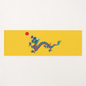 China Qing Dynasty Flag (Chinese draak) (Aziatisch Yogamat (Voorkant (horizontaal))
