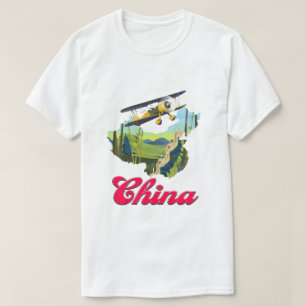 China reis kaart poster t-shirt