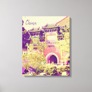 China reist Beihai Park Beijing Canvas Afdruk