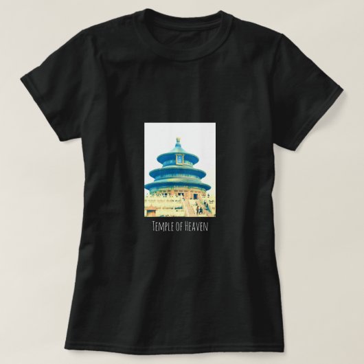 China reistempel van de hemel t-shirt (Design voorkant)