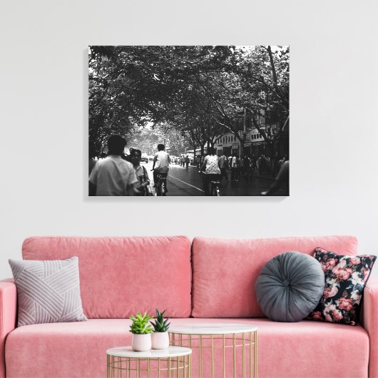 China Shanghai Street Canvas Afdruk (Insitu (Woonkamer))