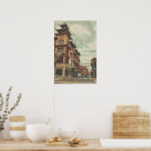 China stad met traditionele architectuur poster (Keuken)