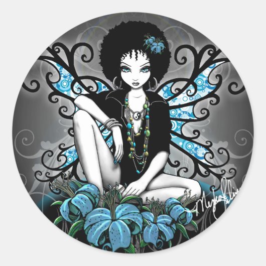 "China" Stickers Retro Lilly Faery (Voorkant)