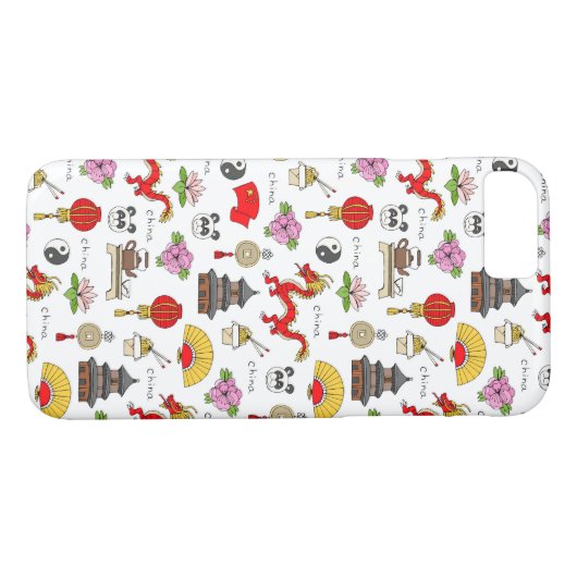 China Symbols Patroon Case-Mate iPhone Case (Achterkant (Horizontaal))