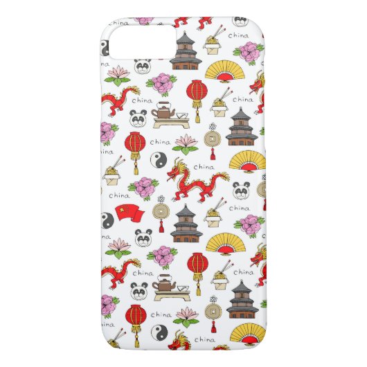 China Symbols Patroon Case-Mate iPhone Case (Achterkant)