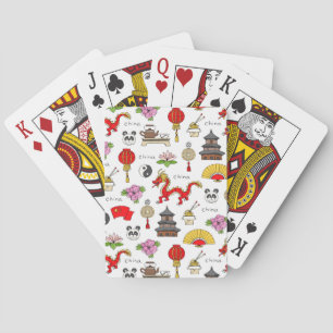China Symbols Patroon Pokerkaarten