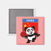 China Table Tennis Panda Magneet (Voorkant / Achterkant)