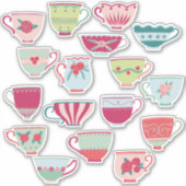 China Teacups Sticker (Voorkant)