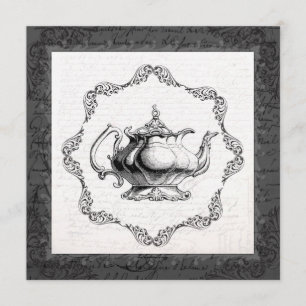  China Teapot Vrijgezellenfeest Tea Party Kaart