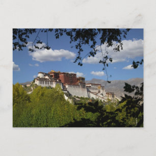 China, Tibet, Lhasa, Potala-paleis Briefkaart