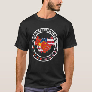 China US Flag Graphic T-shirt Trots om Chinees te
