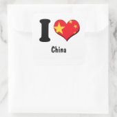 China Vierkante Sticker (Tas)
