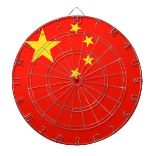 China vlag - hoge kwaliteit dartbord