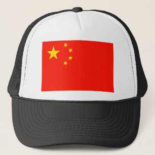 China vlag - hoge kwaliteit trucker pet
