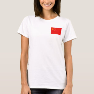 China Vlag + Landkaart T-Shirt