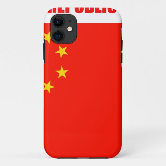 China vlag van hoge kwaliteit Case-Mate iPhone case (Achterkant)