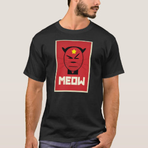 China Voorzitter Mao als communistische kat T-shirt