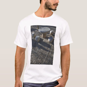 CHINA, Yunnan provincie, Lijiang. Oude stad, Steen T-shirt
