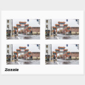 Chinatown autocollant rectangulaire de Portland, (Feuille)