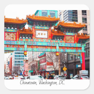 Chinatown DC, Verenigde Staten Vierkante Sticker