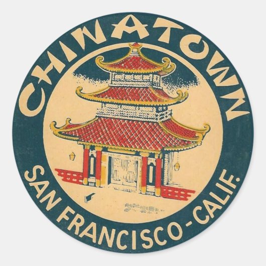 Chinatown, San Francisco - Stickers (Devant)