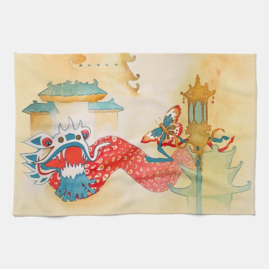 Chinatown San Francisco Tea Towel Theedoek (Horizontaal)