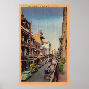  Chinatown San Francisco Travel Poster